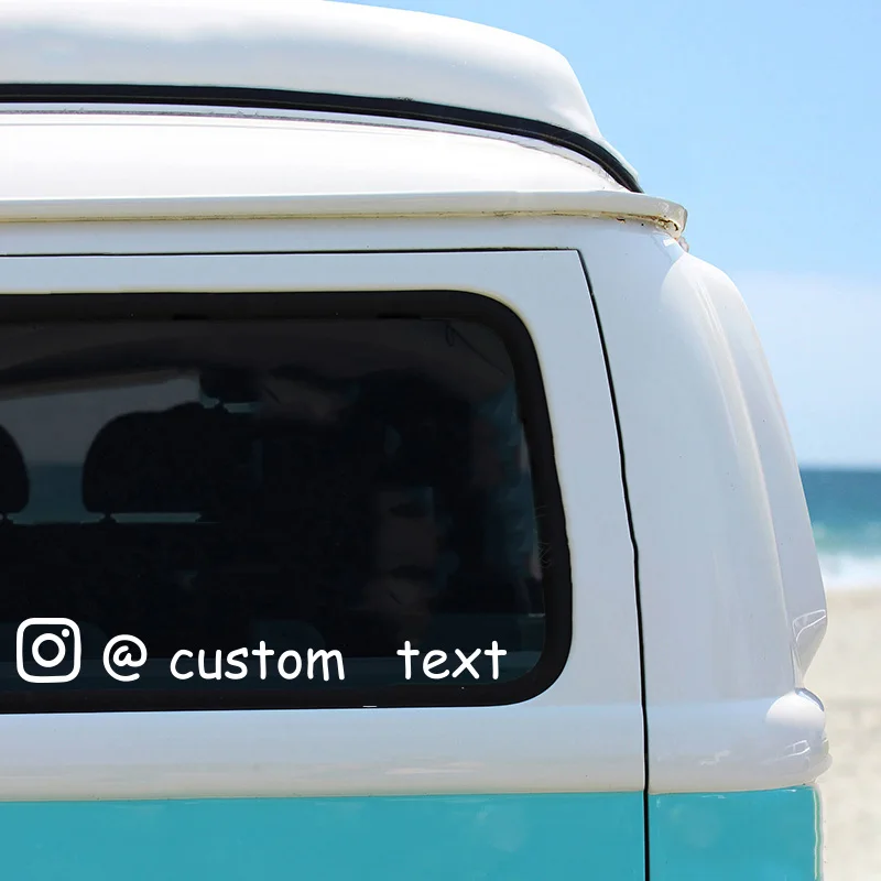 AliExpress Car Sticker User Name Custom Personalized Instagram Vinyl Decals Motorcycle for Instagram FACEBOOK Customization needs remarks, view 2