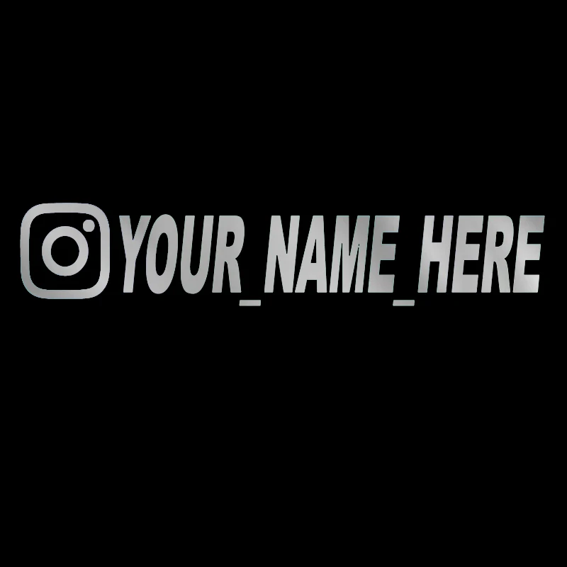 AliExpress Car Sticker User Name Custom Personalized Instagram Vinyl Decals Motorcycle for Instagram FACEBOOK Customization needs remarks, view 5