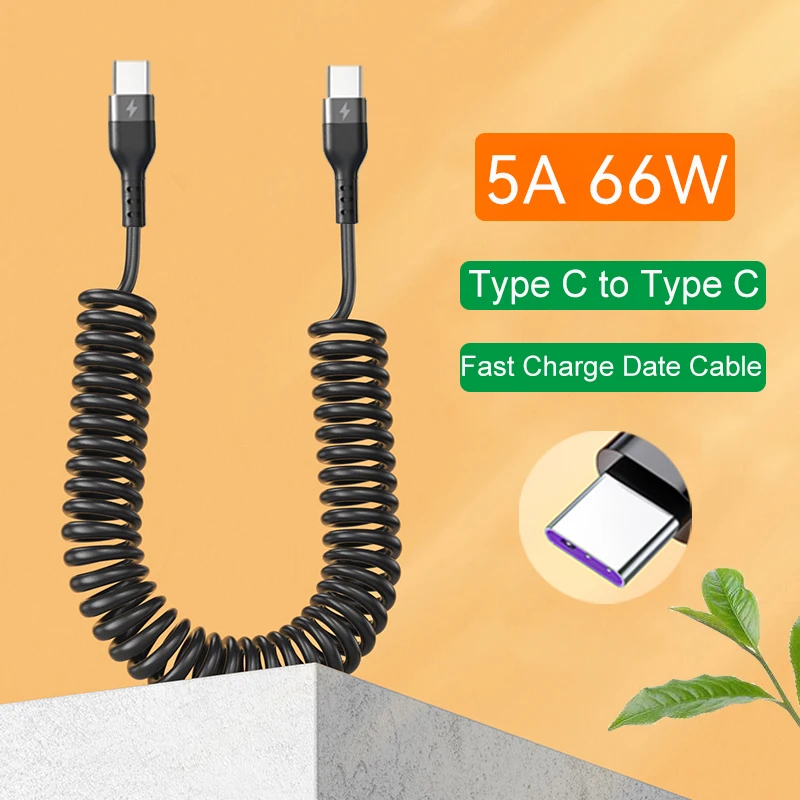 AliExpress Retractable Spring Car Charging Cable for Phones, view 6