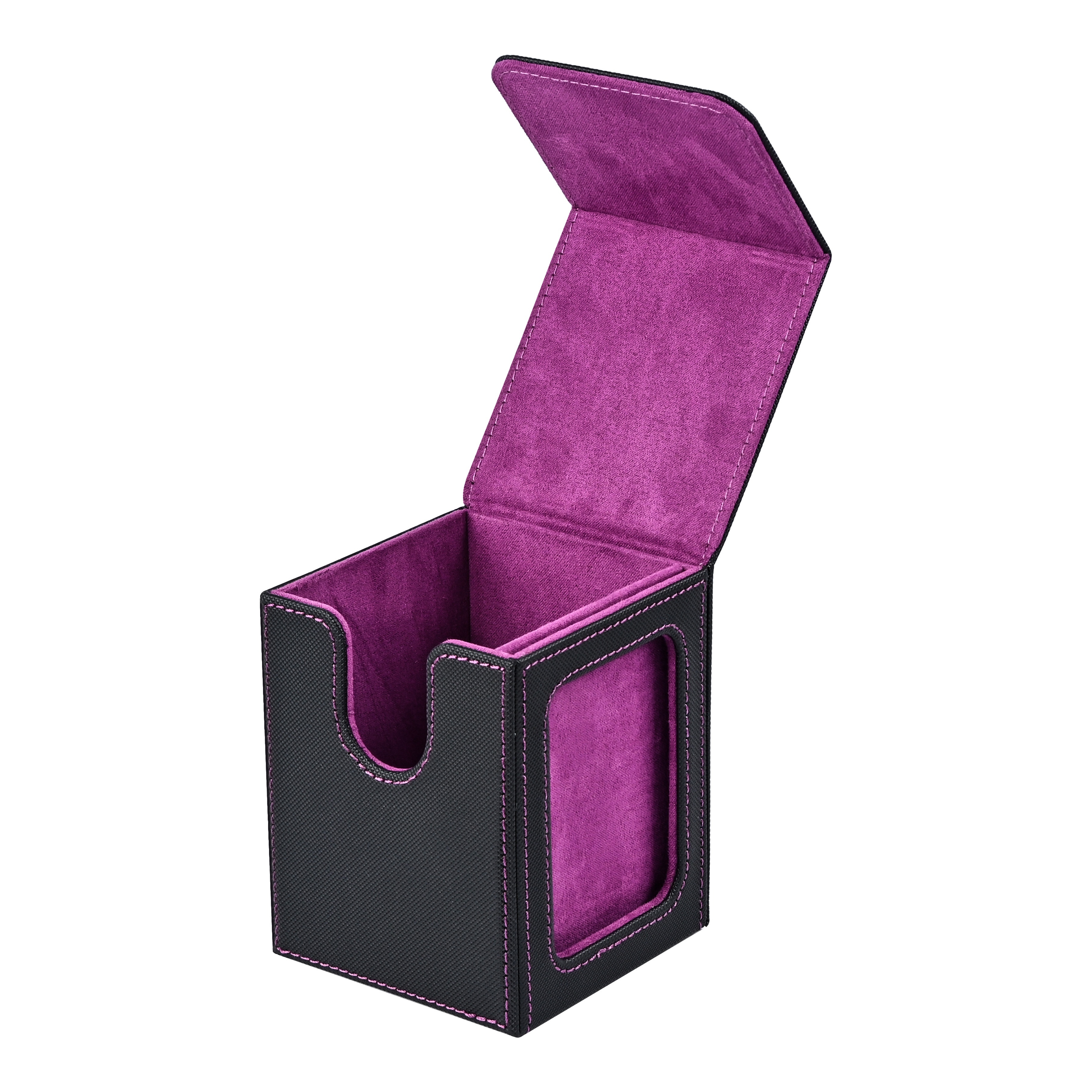 AliExpress Card Deck Box with Display Window, Hold 120 + Single Sleeved Cards, Magnetic Closure, Suitable for CCG Cards, Magic Game Cards