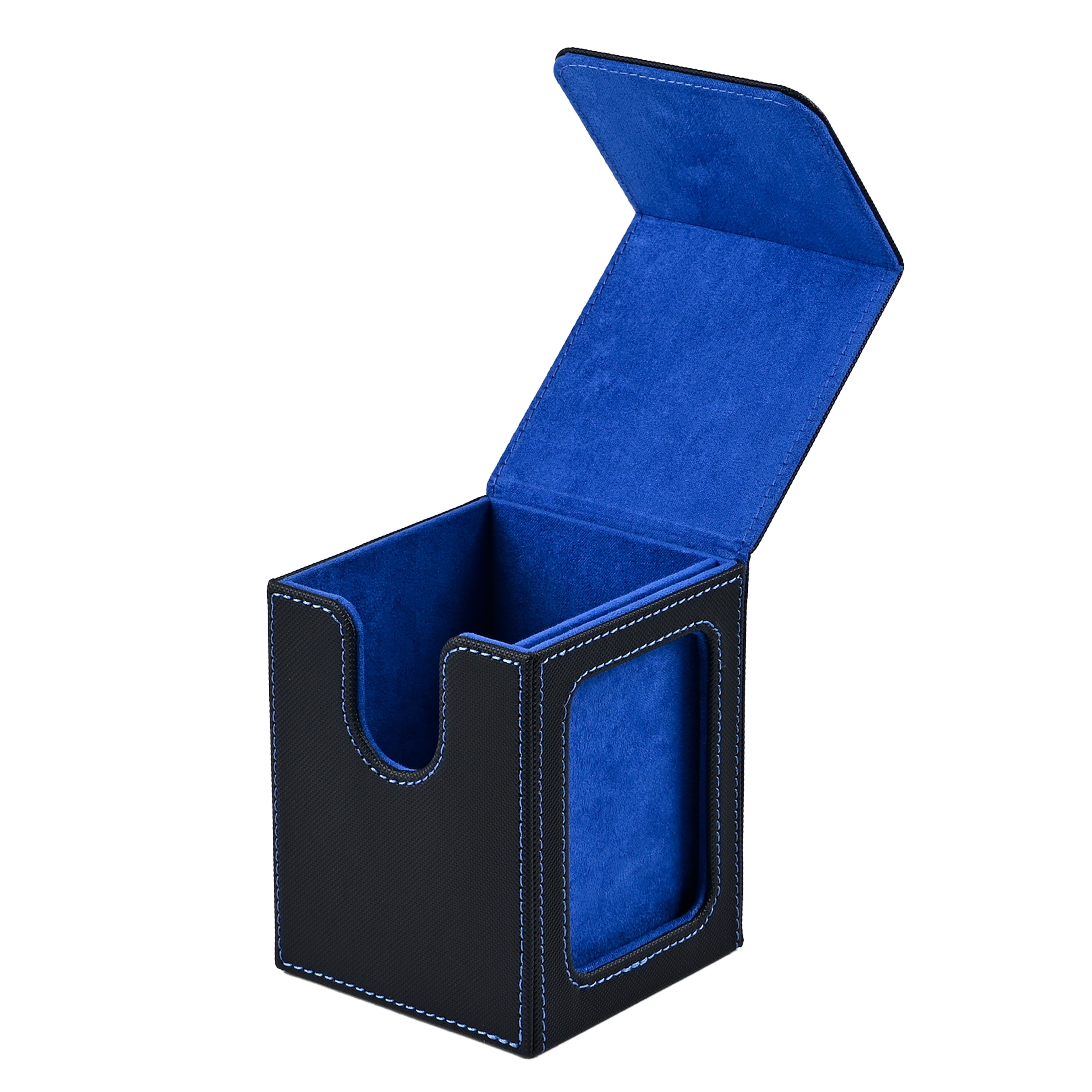AliExpress Card Deck Box with Display Window, Hold 120 + Single Sleeved Cards, Magnetic Closure, Suitable for CCG Cards, Magic Game Cards, view 3