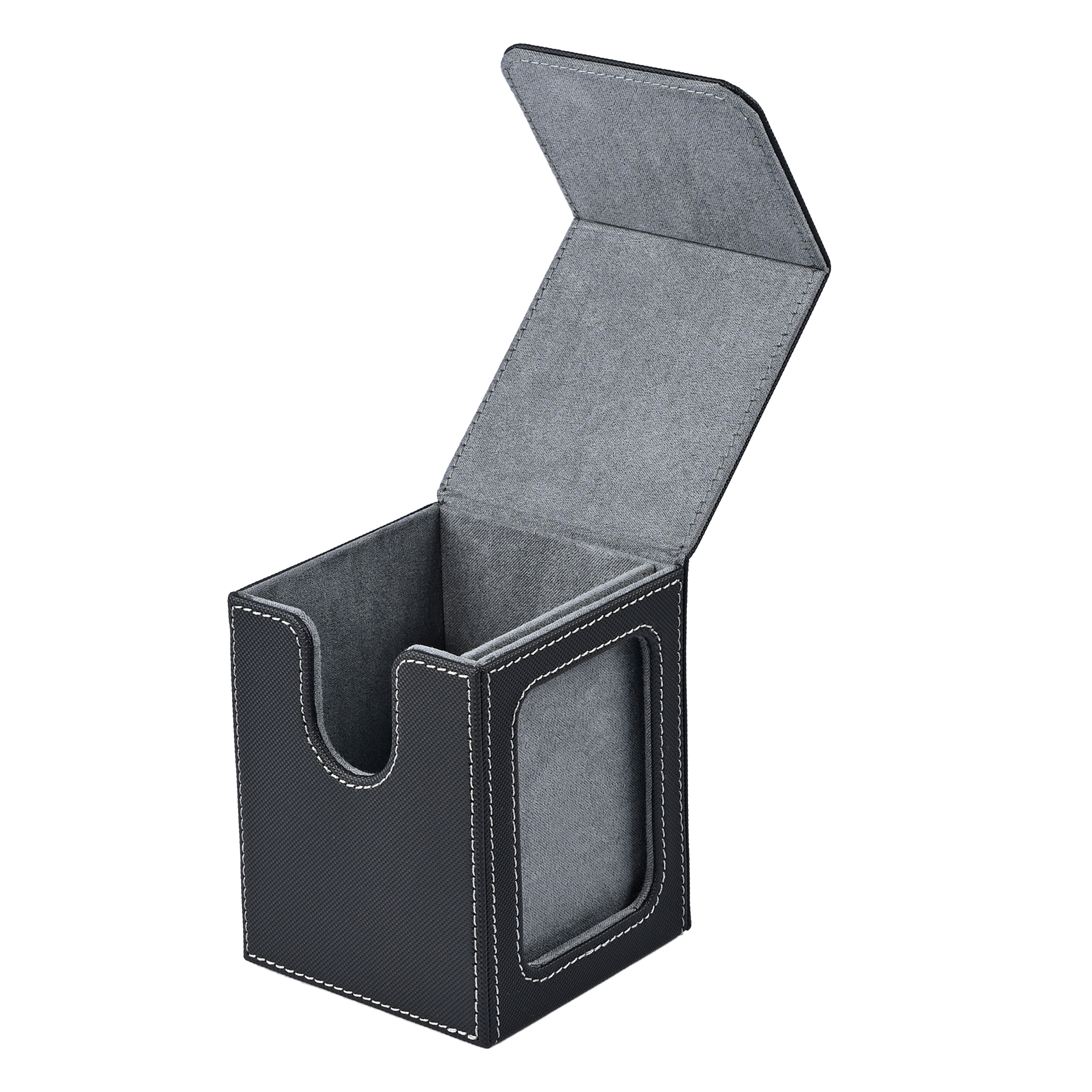 AliExpress Card Deck Box with Display Window, Hold 120 + Single Sleeved Cards, Magnetic Closure, Suitable for CCG Cards, Magic Game Cards, view 4