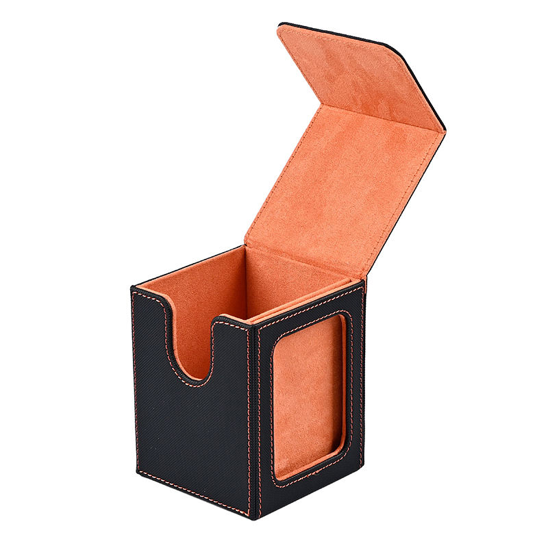 AliExpress Card Deck Box with Display Window, Hold 120 + Single Sleeved Cards, Magnetic Closure, Suitable for CCG Cards, Magic Game Cards, view 5