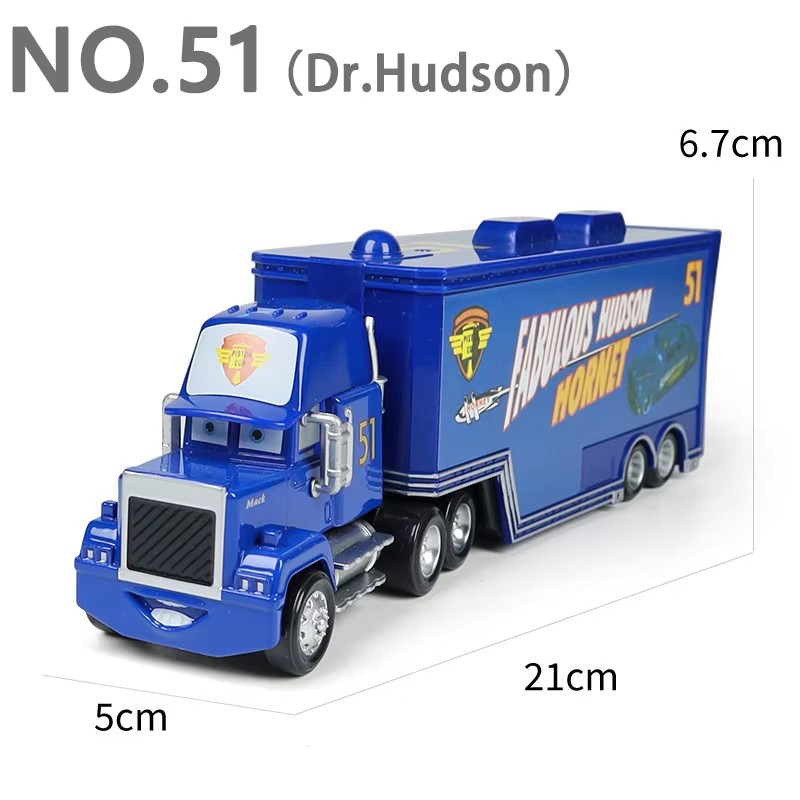 AliExpress Cars Toy Truck Lightning McQueen Uncle Mike Alloy Diecast Model Container Hauler Trucks Children's Christmas Toys, view 4