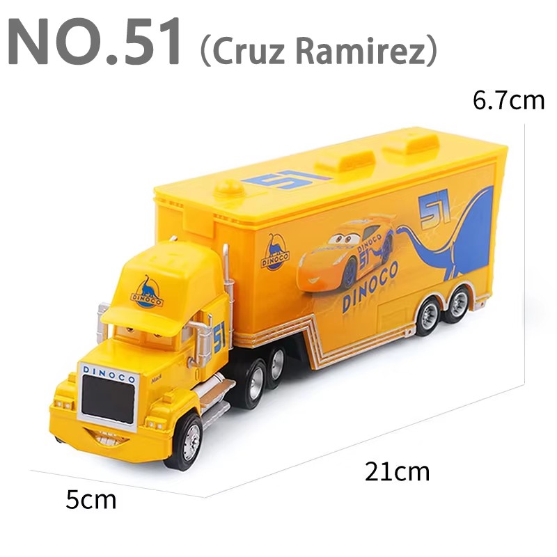 AliExpress Cars Toy Truck Lightning McQueen Uncle Mike Alloy Diecast Model Container Hauler Trucks Children's Christmas Toys, view 5