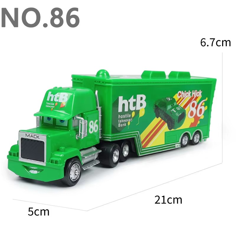 AliExpress Cars Toy Truck Lightning McQueen Uncle Mike Alloy Diecast Model Container Hauler Trucks Children's Christmas Toys, view 6