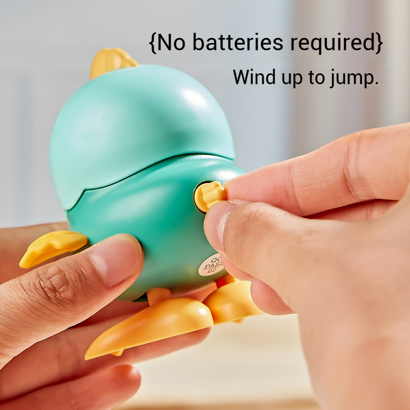 AliExpress Cartoon Clockwork Chick Toy On Chain Chick Move Jump Little Chicken Baby Move Crawl Toys Interactive Educational Toys Kids Gifts, view 3