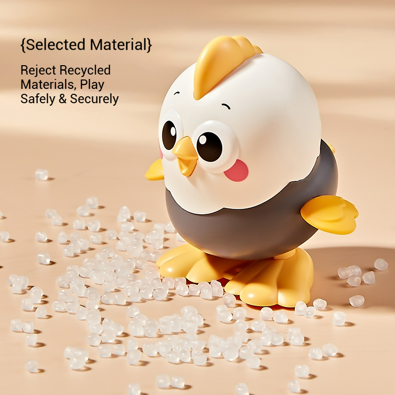 AliExpress Cartoon Clockwork Chick Toy On Chain Chick Move Jump Little Chicken Baby Move Crawl Toys Interactive Educational Toys Kids Gifts, view 4