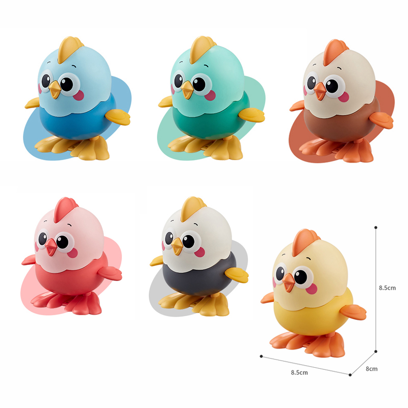 AliExpress Cartoon Clockwork Chick Toy On Chain Chick Move Jump Little Chicken Baby Move Crawl Toys Interactive Educational Toys Kids Gifts, view 6