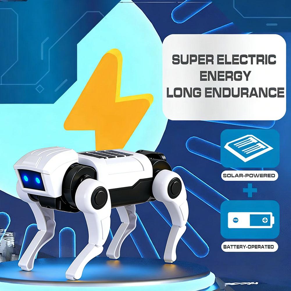AliExpress Cartoon DIY Assembly Dog Rc Robot Walking Mechanical Toy Science Teaching Assembling Model Electric Toys Kids Gifts
