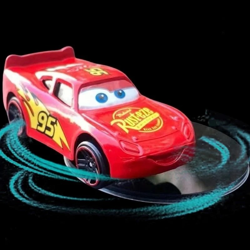 AliExpress Cartoon DSN Cars 3 Lightning Mcqueen Drift Rotation Decoration Automotive Dashboard Turning Automotive Center Console Prop Gifs, view 3