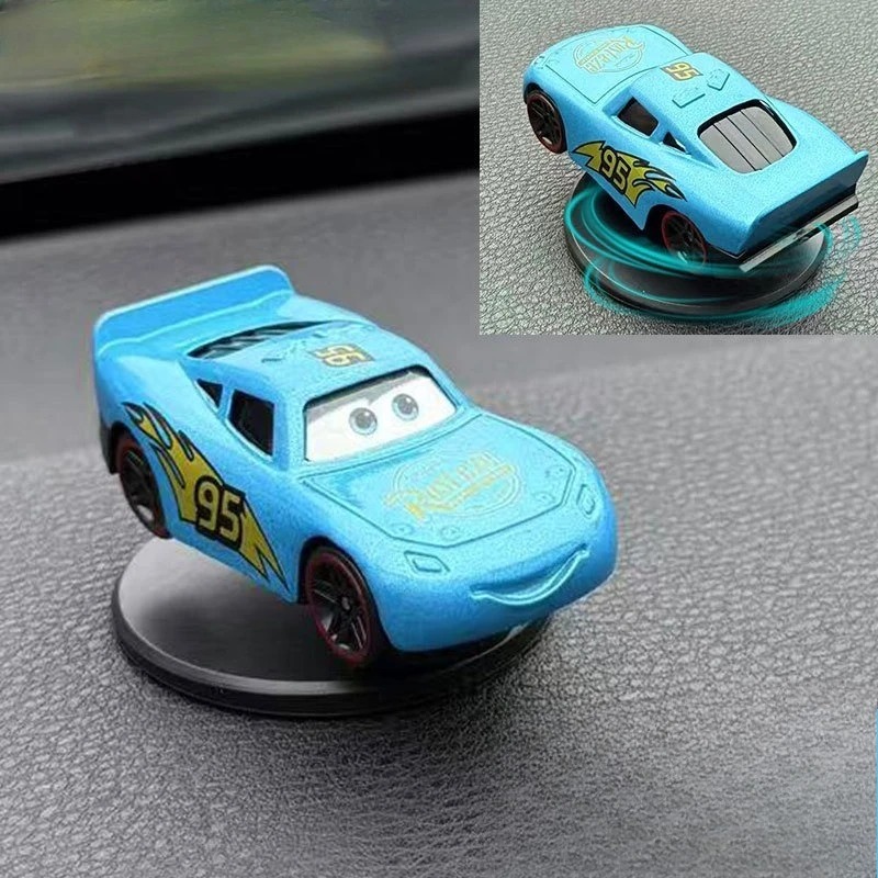 AliExpress Cartoon DSN Cars 3 Lightning Mcqueen Drift Rotation Decoration Automotive Dashboard Turning Automotive Center Console Prop Gifs, view 5