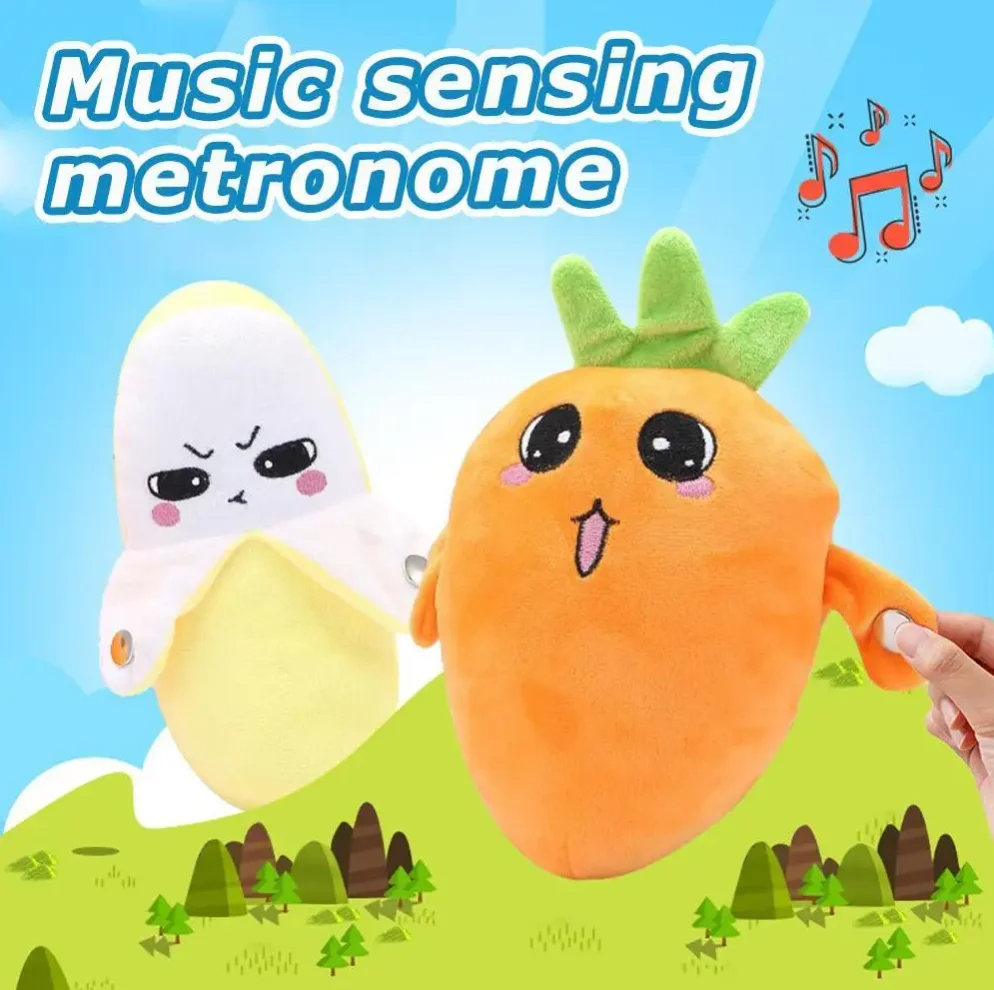 AliExpress Cartoon Fruit Sensory Rhythm Piano Doll Toy, Baby Interactive Fruit Doll, Musical Plaything for Kids, Fun Educational Gift, view 2