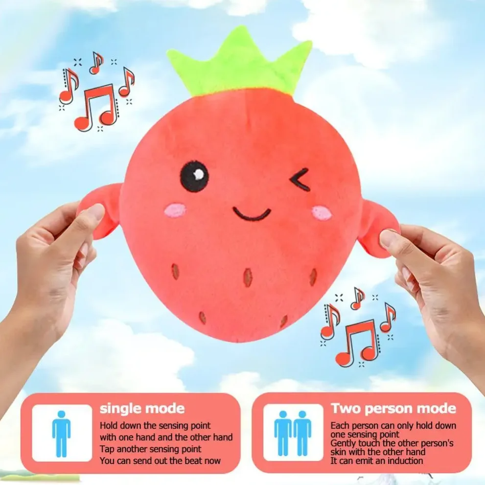 AliExpress Cartoon Fruit Sensory Rhythm Piano Doll Toy, Baby Interactive Fruit Doll, Musical Plaything for Kids, Fun Educational Gift, view 3