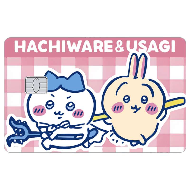 AliExpress Cartoon Kawaii Chiikawas Credit Card Skin Stickers Cute Matte Sticker for VISA JCB Mastercard and Other IC Card Decorative, view 3