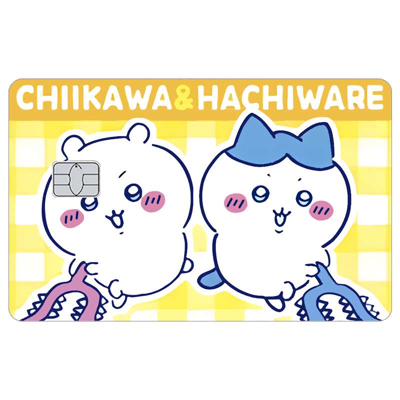 AliExpress Cartoon Kawaii Chiikawas Credit Card Skin Stickers Cute Matte Sticker for VISA JCB Mastercard and Other IC Card Decorative, view 4