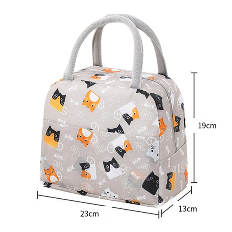 AliExpress Cartoon Lunch Bag Portable Insulated Thermal Heat Children's Bento Bag Picnic Tote Kid School Lunch Box Bags Cooler Ice Pack New, view 6
