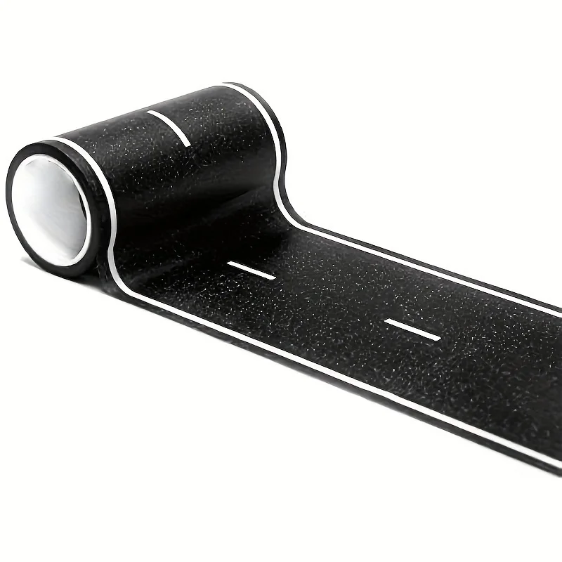 AliExpress Cartoon Style Reusable Road Stickers, Black Polyurethane Road Tape, Suitable for Party Racing Decoration, view 5