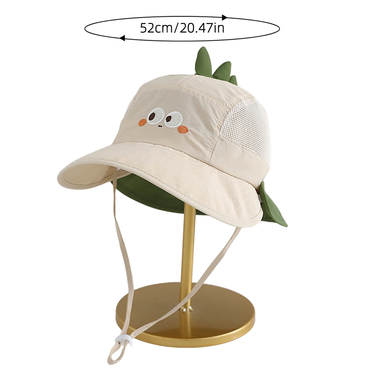 AliExpress Cartoon Sunshade Baby Beach Hat Cute Bear Rabbit Ears Boys Girls Sun Visor Cap Summer Outdoor Breathable Mesh Panama Hats, view 6