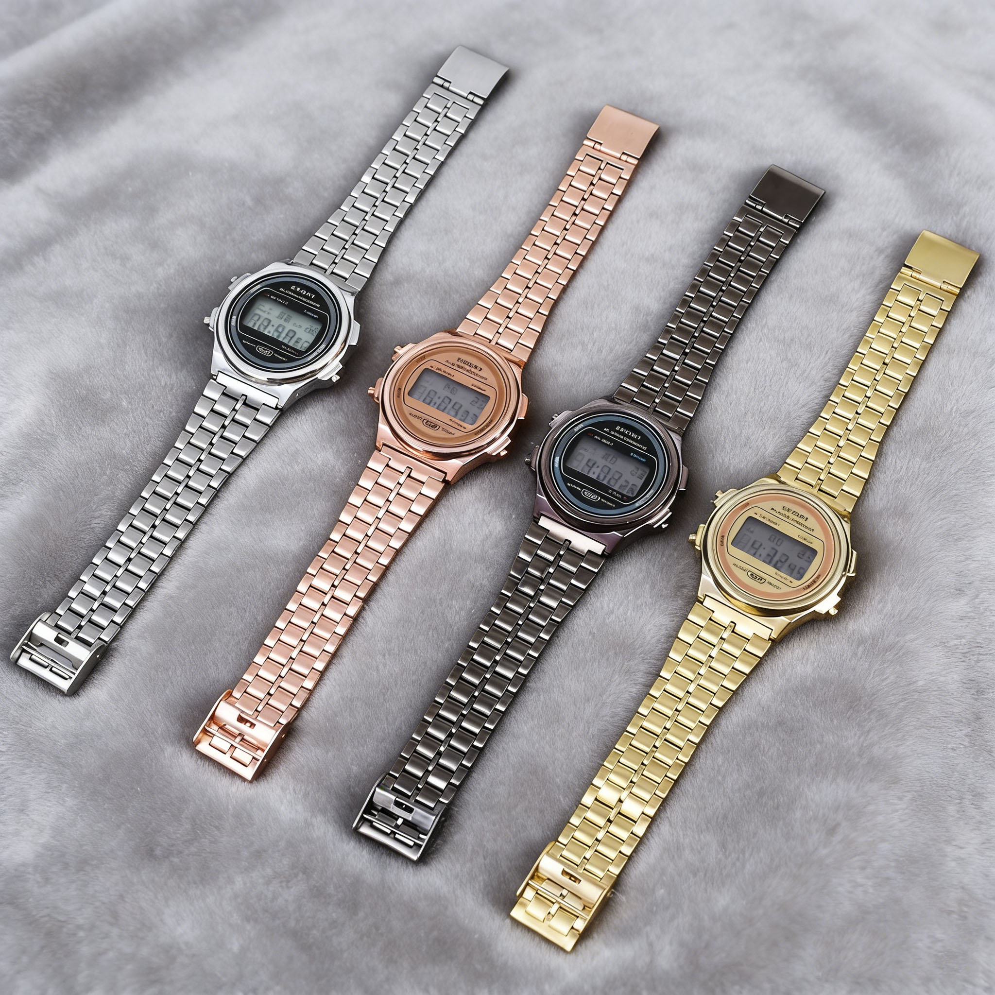AliExpress Women's Vintage Gold LED Electronic Watch, view 3