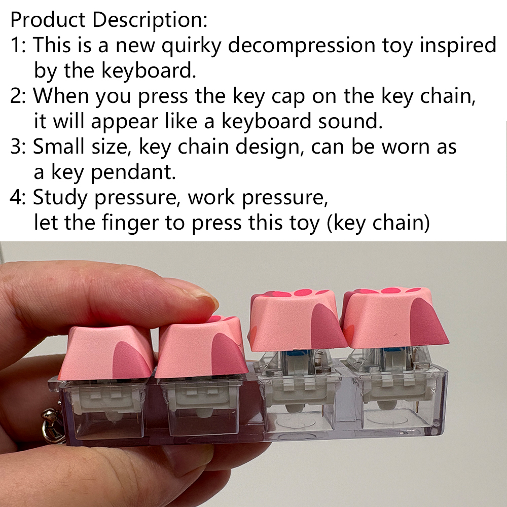 AliExpress Cat Claw Keychain Fidget Charm, view 2