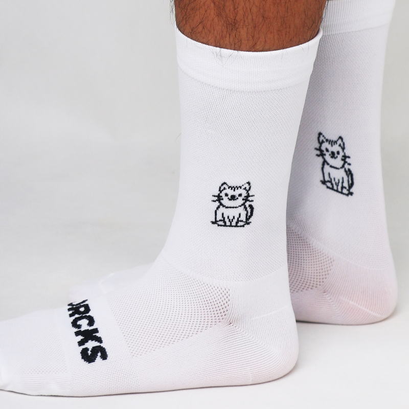AliExpress Cat Pattern Breathable Cycling Socks, view 4