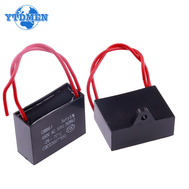 AliExpress CBB61 Capacitor 450vac Fan Starting Capacitor 450V Fan Capacitors 1UF/1.2UF/1.5UF/2UF/2.5UF/3UF/4UF/5UF/6UF/10UF, view 3