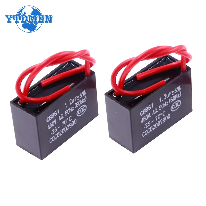 AliExpress CBB61 Capacitor 450vac Fan Starting Capacitor 450V Fan Capacitors 1UF/1.2UF/1.5UF/2UF/2.5UF/3UF/4UF/5UF/6UF/10UF, view 6