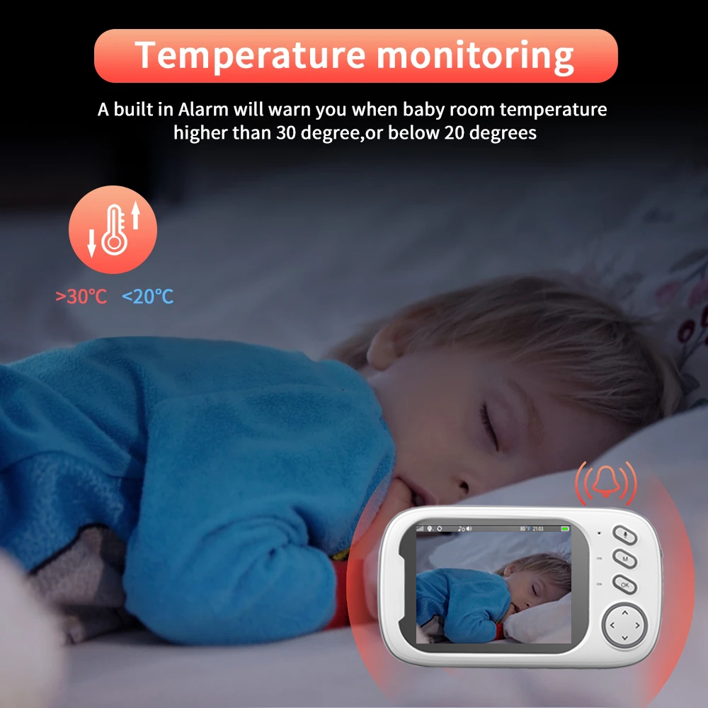 AliExpress Cdycam 3.5 in Wireless Video Baby Monitor, view 3