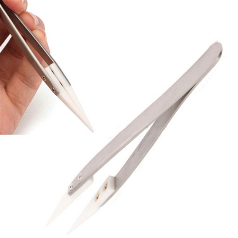 AliExpress Ceramic-Tipped Stainless Steel Soldering Tweezers, view 6