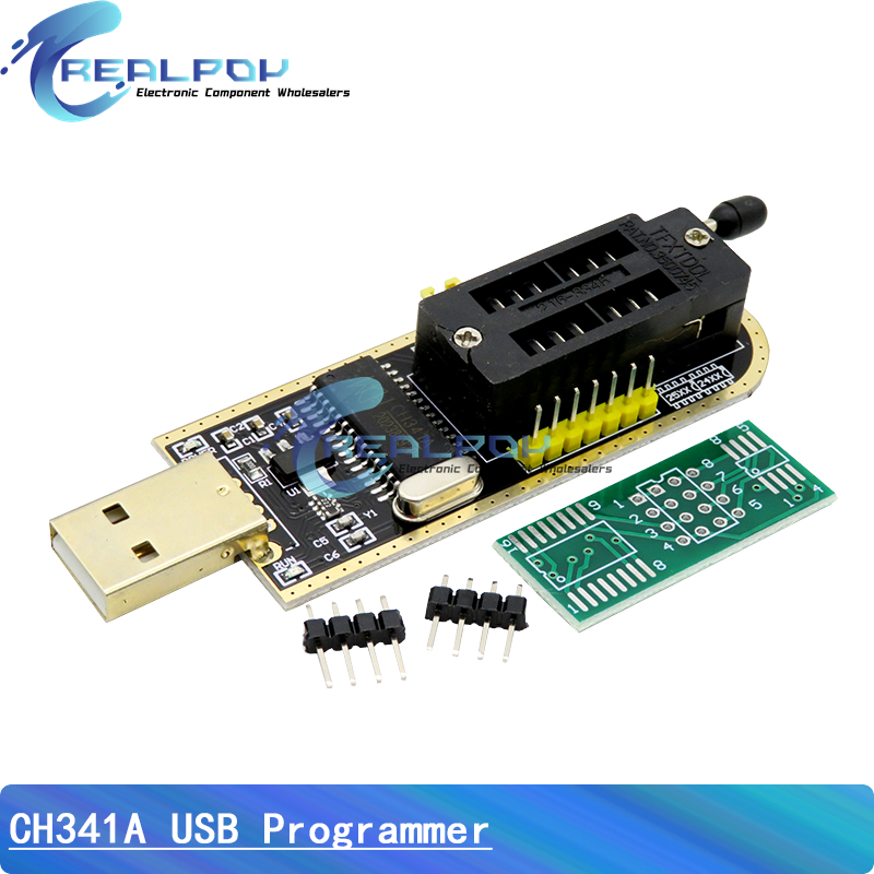 AliExpress CH341A Programmer Adapter + SOIC8 Adapter+ SOP8 Clip With Cable+1.8V Adapter CH341A EEPROM Flash BIOS USB Programmer ZIF Adapter, view 2