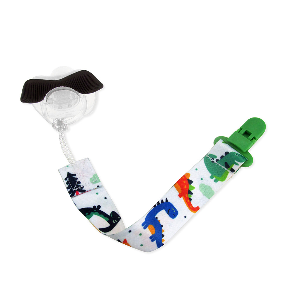 AliExpress Chain Baby Pacifier Dummy Clip 3 Pcs/Set Personalized Pacifier Clip Nipple Holder for Baby Cartoon Print Child Pacifier Clips, view 5