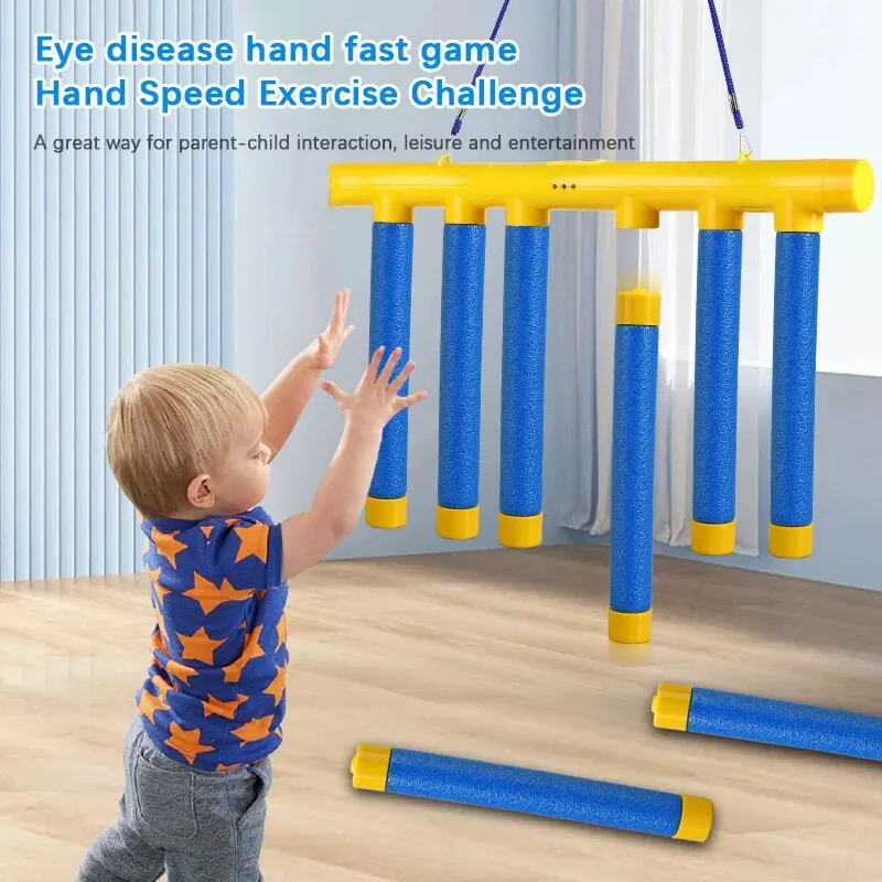 AliExpress Challenge Falling Sticks Game Kids Stick Catching Toy Training Reaction Ability Educational Parent-Child Interactive Toy Sports