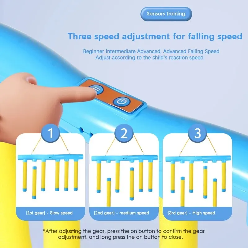 AliExpress Challenge Falling Sticks Game Kids Stick Catching Toy Training Reaction Ability Educational Parent-Child Interactive Toy Sports, view 2