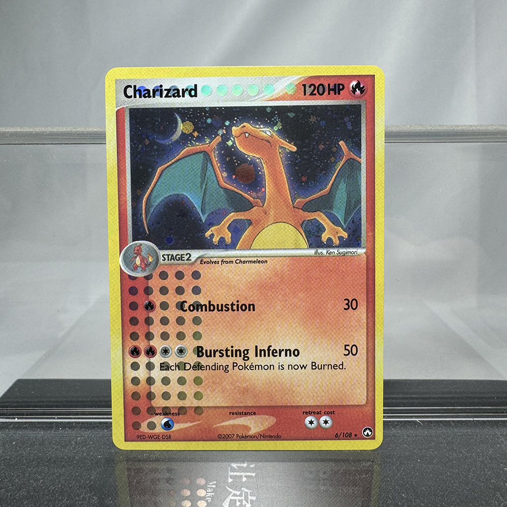 AliExpress Charizard PTCG Single Collection Card 1st Edition 1996 Vmax Ex Rare Rainbow Card PKM Proxy Cards Toys Gifts, view 5