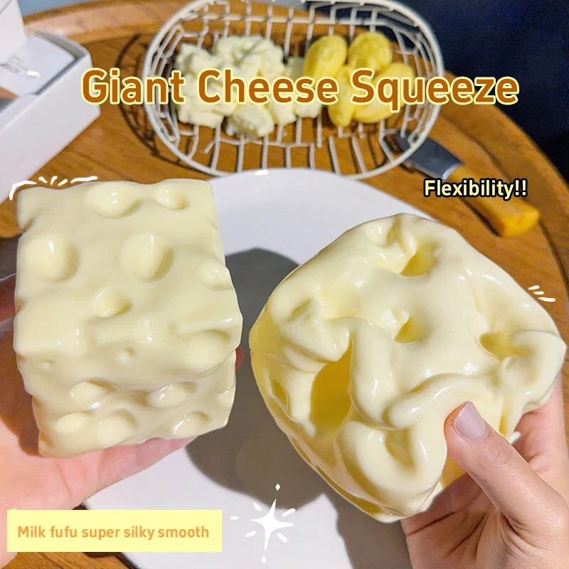 AliExpress Cheese Cream Squishy Ball Vaseline Filler Handmade Slow Rebound Fidget Toy Soft Squeeze Stress Relief Stress Reliever Toys, view 2