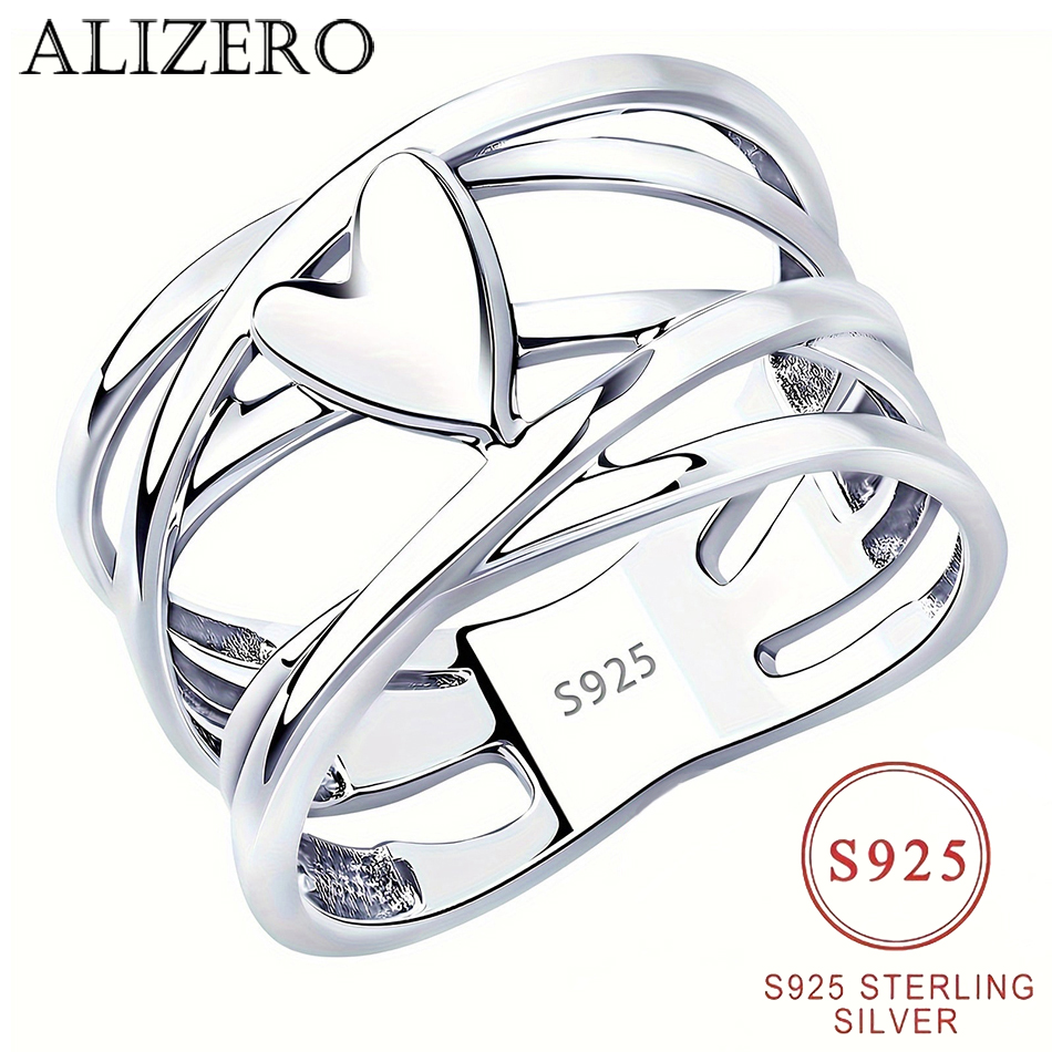 AliExpress French Style 925 Silver Heart Ring