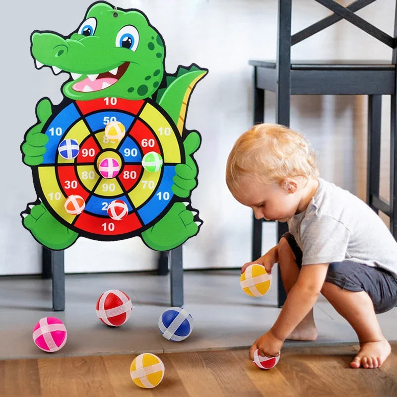 AliExpress Child Educational Games Dart Board Baby Toy Stickey Ball Dart Indoor Sports Child Montessori Games for Children 3 to 7 Years