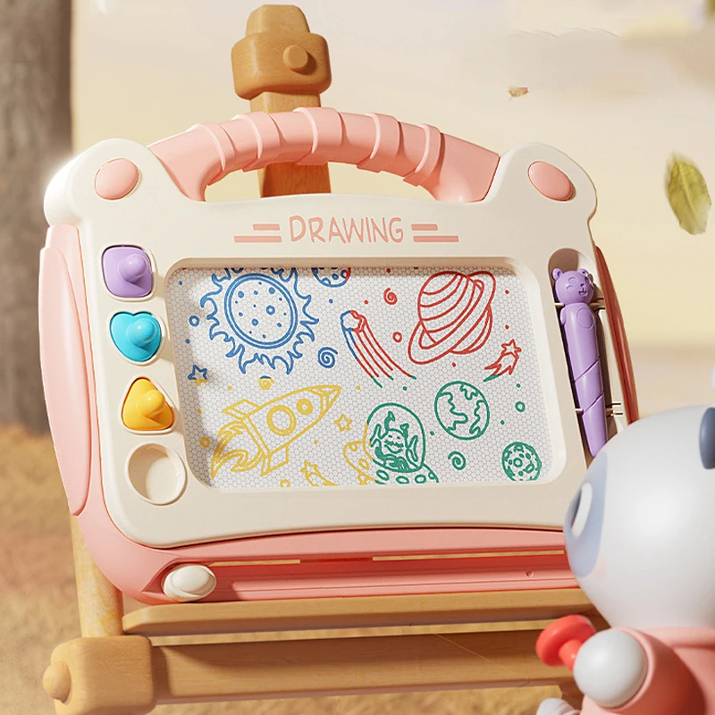 AliExpress Children Cartoon Drawing Board Baby Puzzle Magnetic Writing Board Toy Graffiti Magnetic Drawing Board Montessori Toy for Kids, view 3
