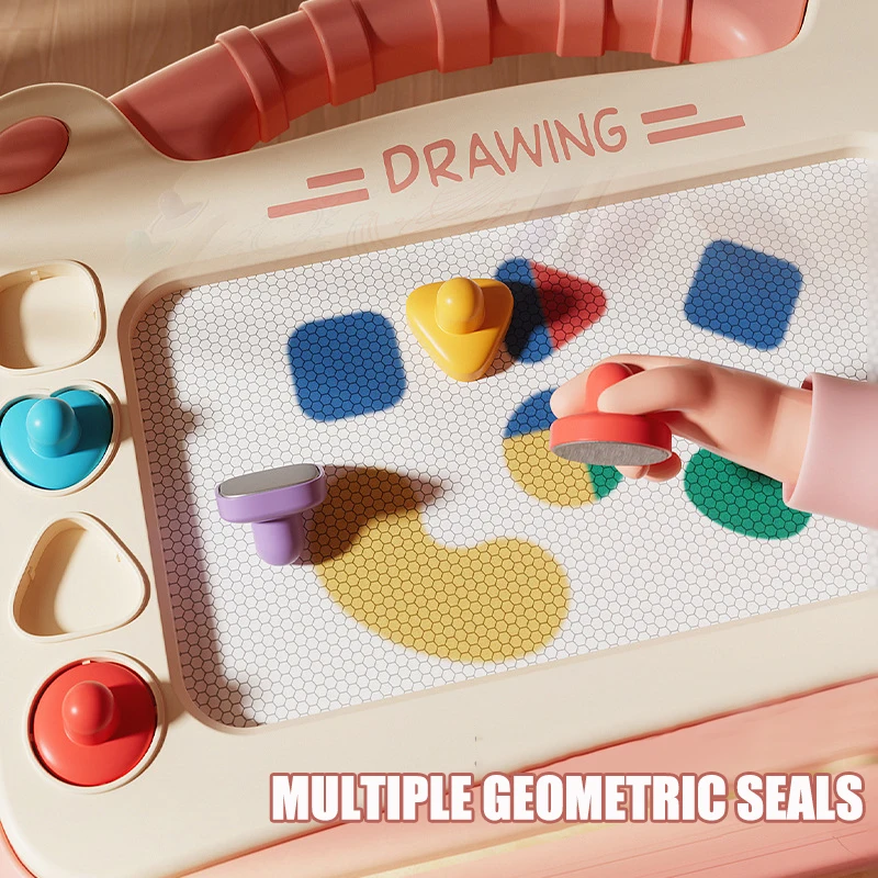 AliExpress Children Cartoon Drawing Board Baby Puzzle Magnetic Writing Board Toy Graffiti Magnetic Drawing Board Montessori Toy for Kids, view 4