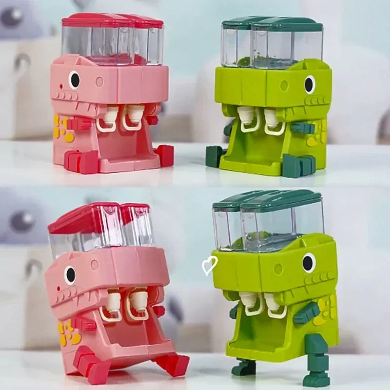 AliExpress Children Dinosaur Dual Water Dispenser Toy with Cute Pink Blue Cold/Warm Water Juice Drinking Fountain Simulation Kitchen Toys, view 3