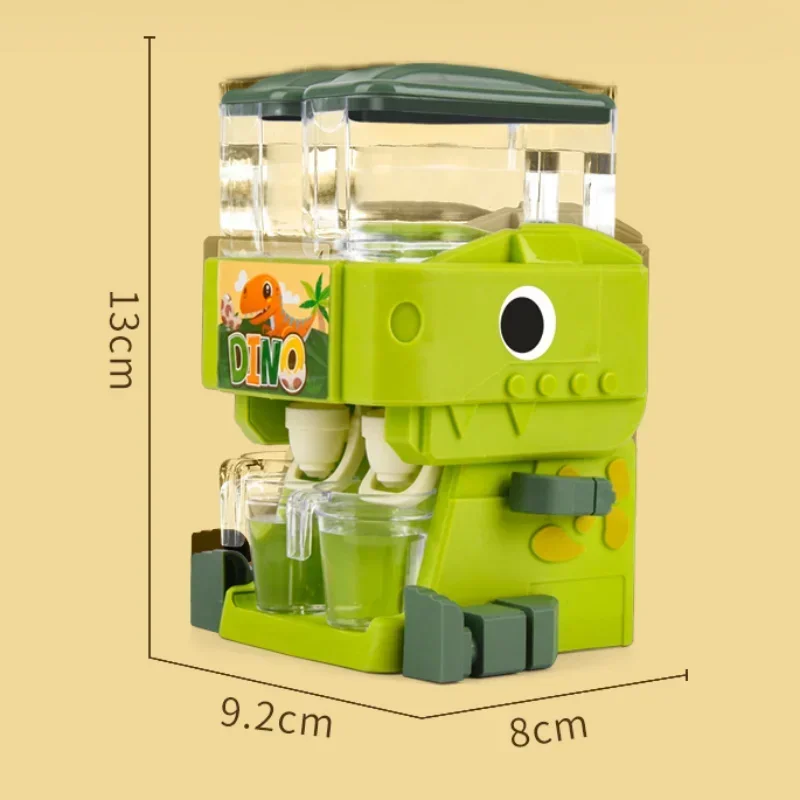 AliExpress Children Dinosaur Dual Water Dispenser Toy with Cute Pink Blue Cold/Warm Water Juice Drinking Fountain Simulation Kitchen Toys, view 6