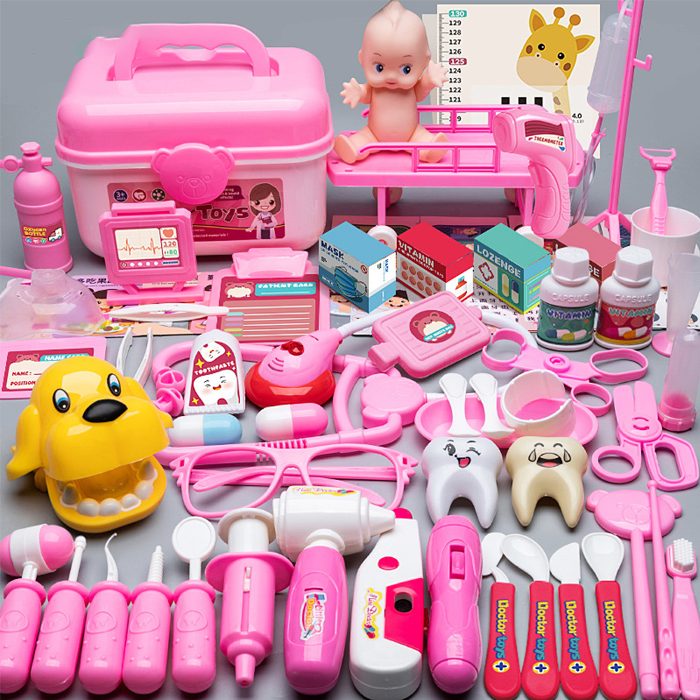 AliExpress Children Doctor Play Set Simulation Nurse Toy Doctor Accessories for Kids Home Play Toys Doctor Set Toy Gift for Kids Boys Girls