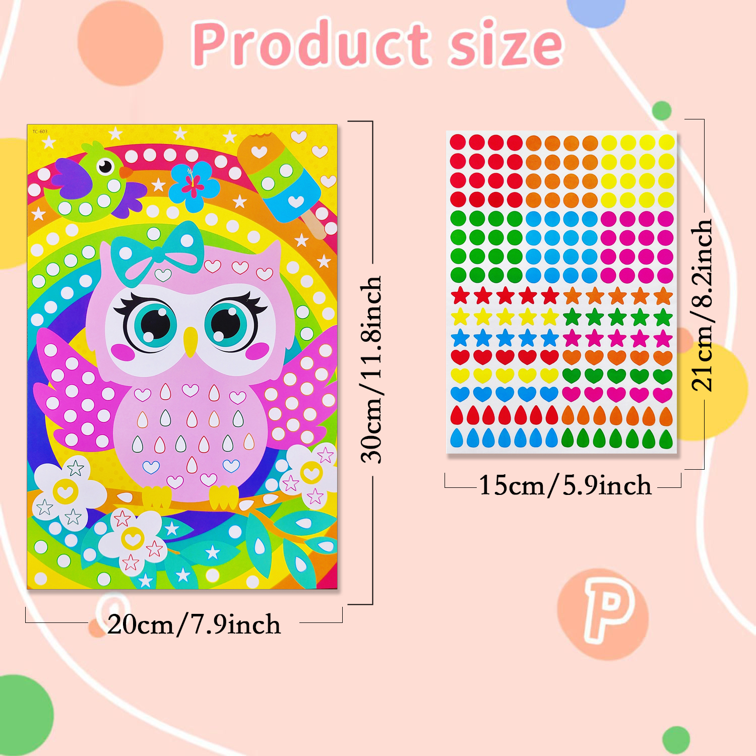 AliExpress Children Dot Coloring Book DIY Color Dot Cartoon Animal Drawing Mosaic Puzzle Stickers Children Learn Creative Educational Toys, view 4