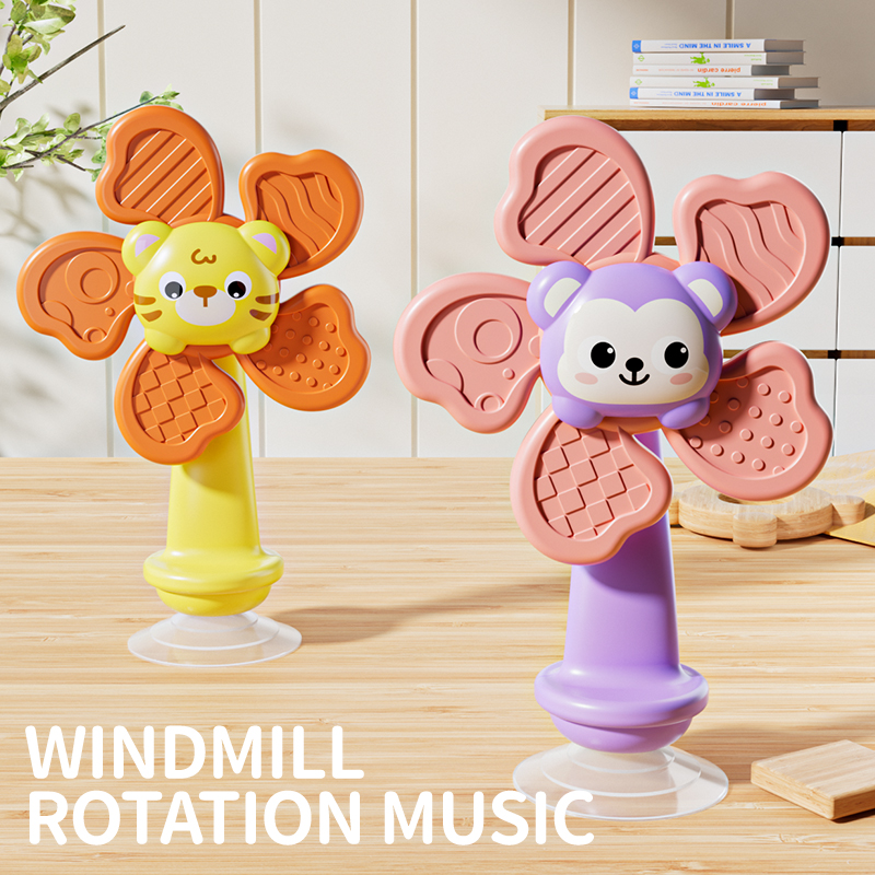 AliExpress Children High Chair Toys Suction Cup Spinner Dining Table Rattles Fidget Educational Montessori Calming Travel Toy Gift, view 2