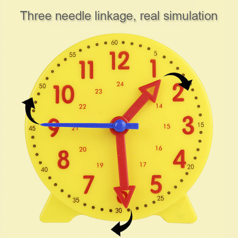 AliExpress Children Montessori Clock Educational Toys Hour Minute Second Cognition Matching Puzzle Toys Kids Early Preschool Teaching Aid, view 2