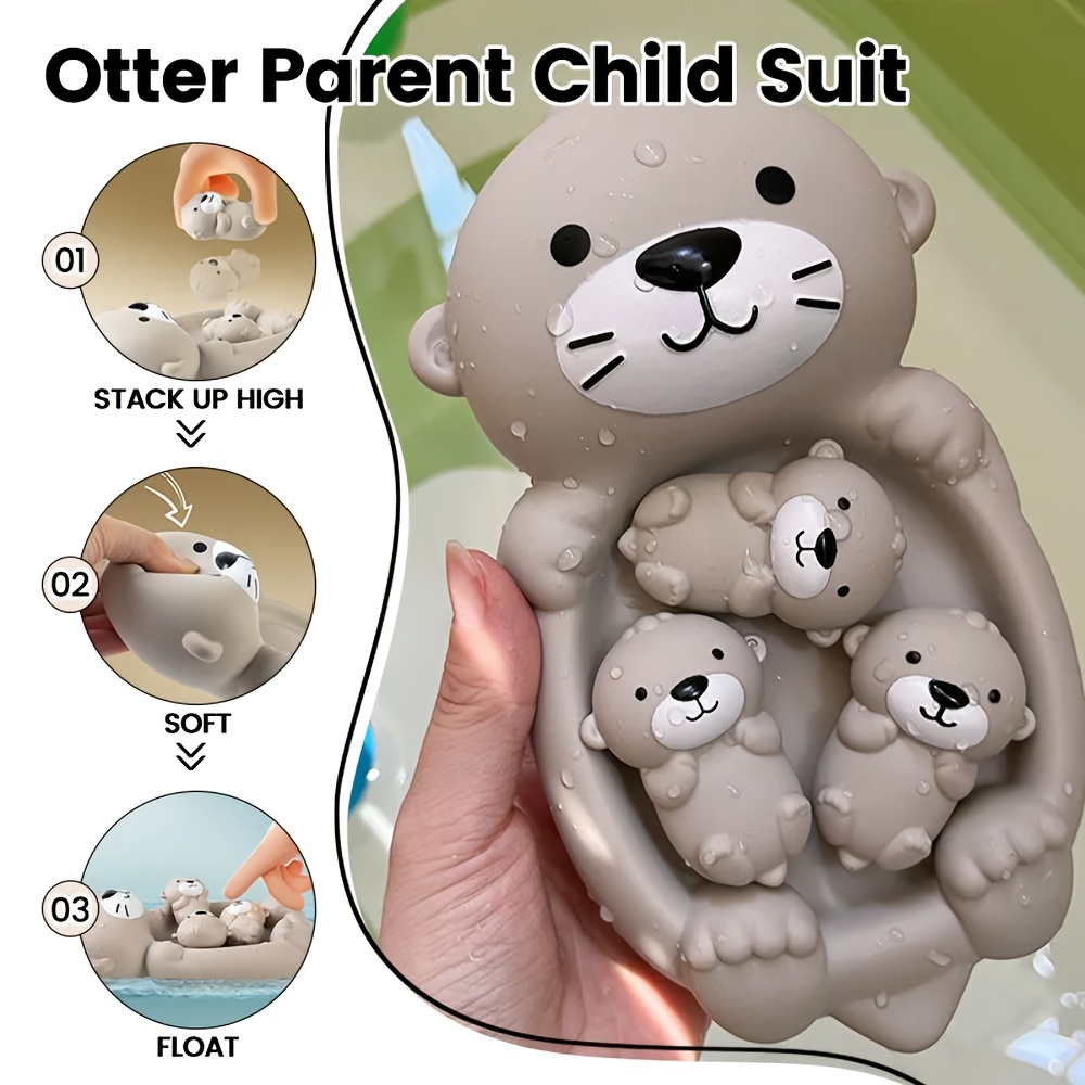 AliExpress Children's Bathroom Floating Animal Otter Sealed Floating Water Toy Baby Bath Toys Swimming Pool Toy Comfort Toy Baby Bath Duck