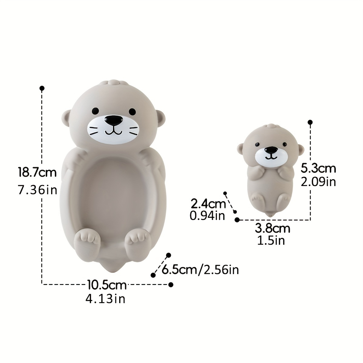 AliExpress Children's Bathroom Floating Animal Otter Sealed Floating Water Toy Baby Bath Toys Swimming Pool Toy Comfort Toy Baby Bath Duck, view 2