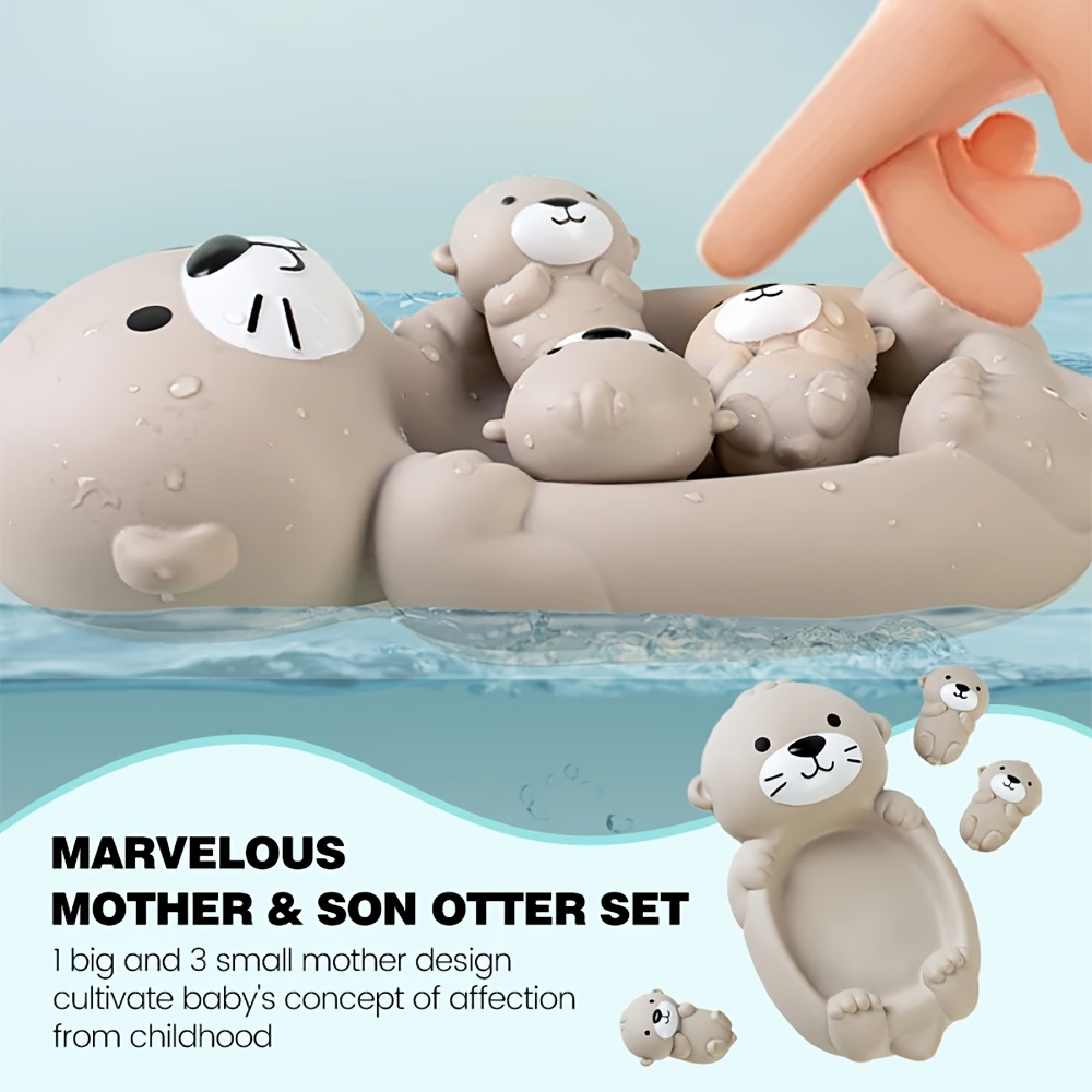 AliExpress Children's Bathroom Floating Animal Otter Sealed Floating Water Toy Baby Bath Toys Swimming Pool Toy Comfort Toy Baby Bath Duck, view 4