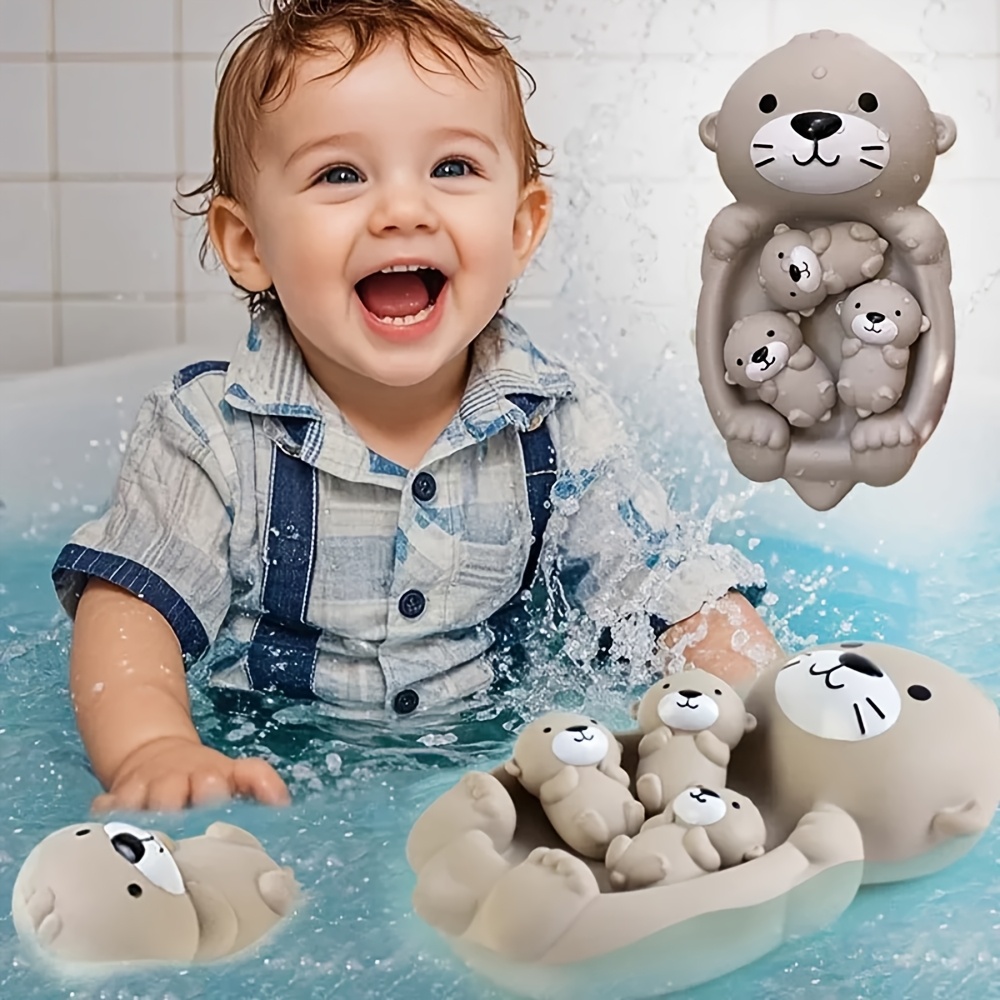 AliExpress Children's Bathroom Floating Animal Otter Sealed Floating Water Toy Baby Bath Toys Swimming Pool Toy Comfort Toy Baby Bath Duck, view 5